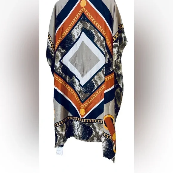 Do Everything In Love Designer Chain Print Kimono Duster One Size Old Money - Picture 3 of 8